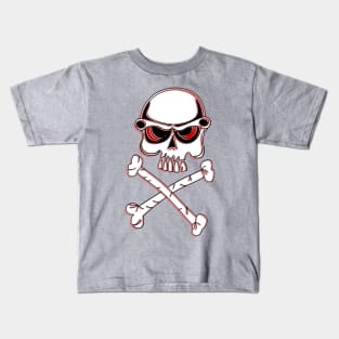 No Passage Skull Crossbones Danger Warning Hazard Bones Risk Kids T-Shirt